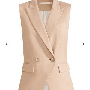 NWOT Veronica beard beige vest!